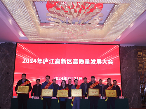 【喜报】金年会网页版页面登录-金年会（中国）
电气荣获2023年庐江高新区企业高质量发展一等奖！